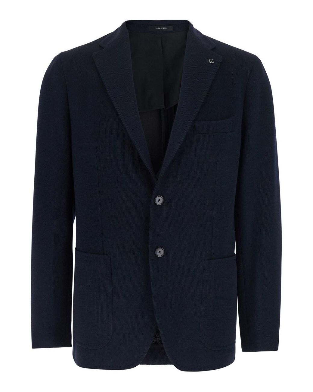 Tagliatore Blue Jacket Single-Breasted Wool Blazers for men