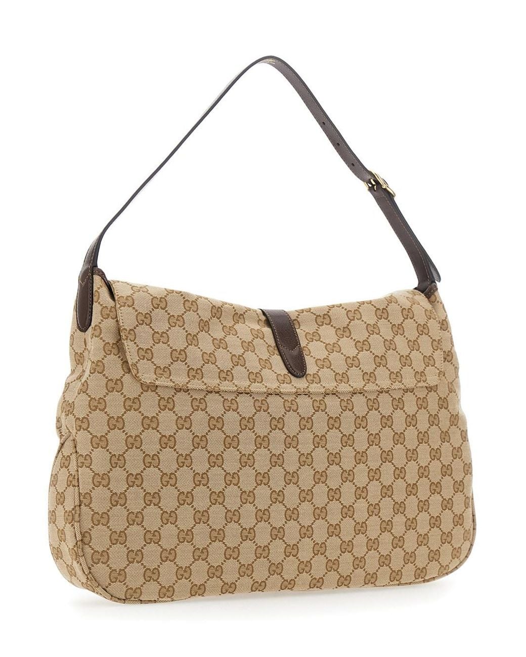 Gucci Natural 'Jackey Flap' Shoulder Bag With Adjustable Shoulder Strap for men