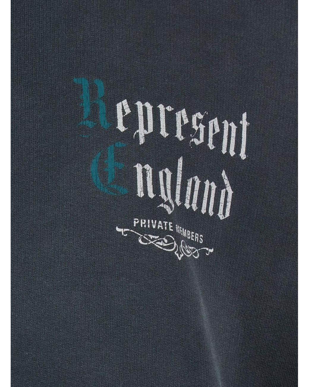 Represent Blue Hoodie Private Members for men