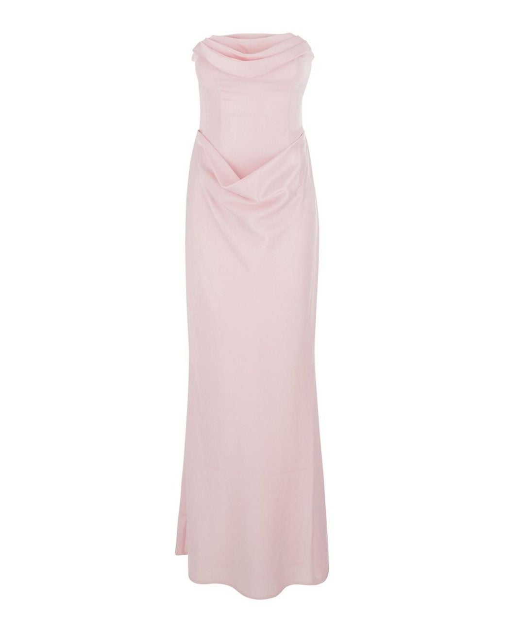 ROTATE BIRGER CHRISTENSEN Pink Dress Tech Fabric Polyester
