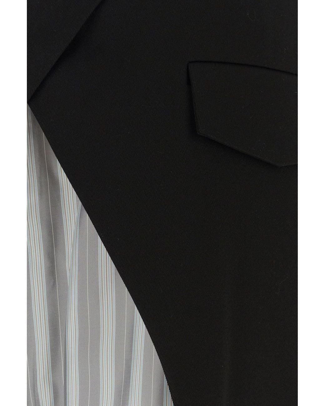 NAMACHEKO Black Multicolor Cupro And Wool Tidan Bermuda Shorts for men