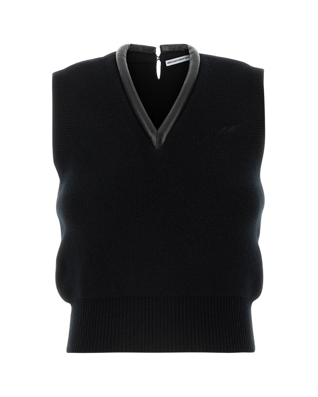 ベスト・ジレ Alexander Wang Black Stretch Wool Blend Vest Alexander Wang Black Stretch Wool Blend Vest | Lyst