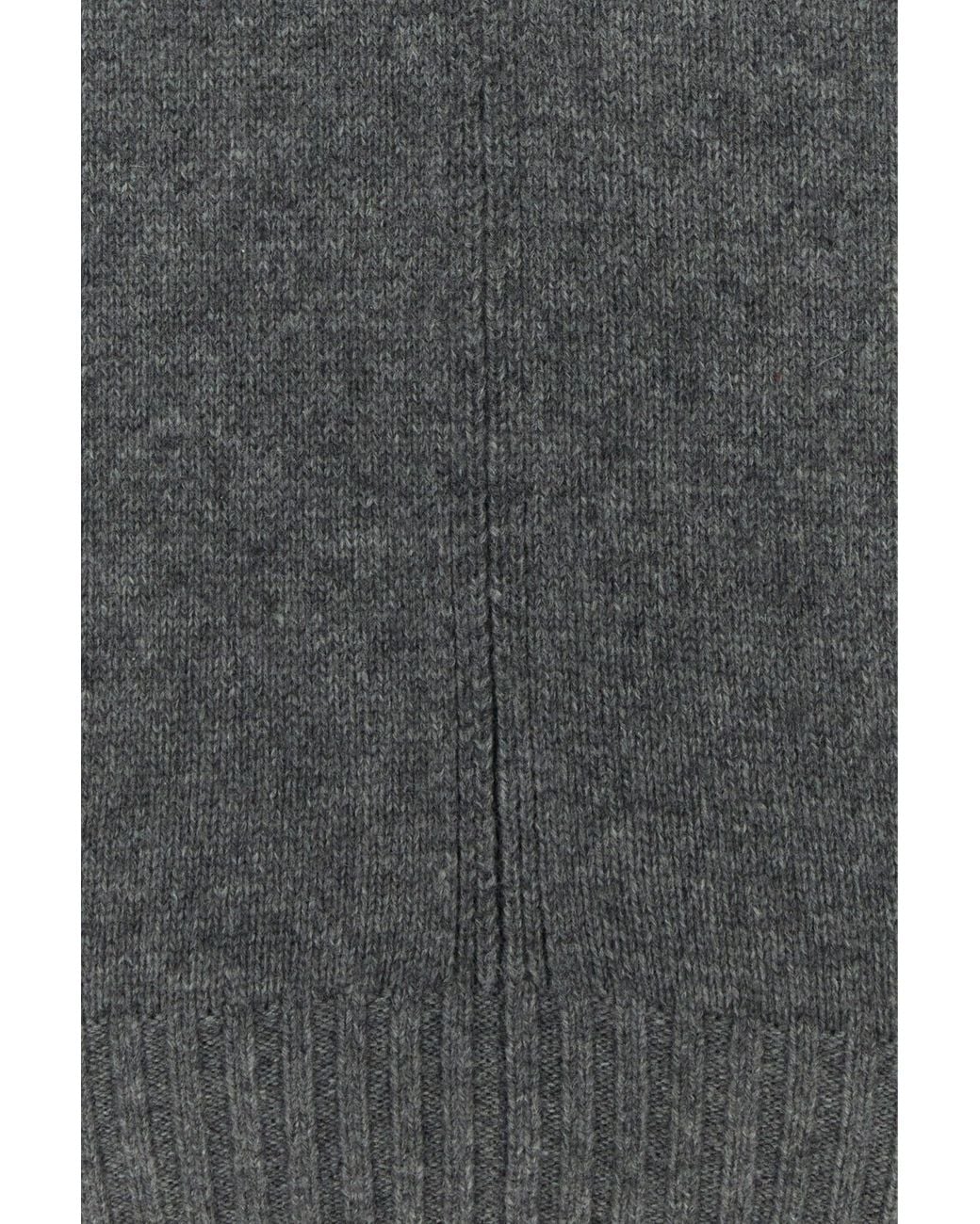 Carven Gray Dark Grey Cashmere Sweater