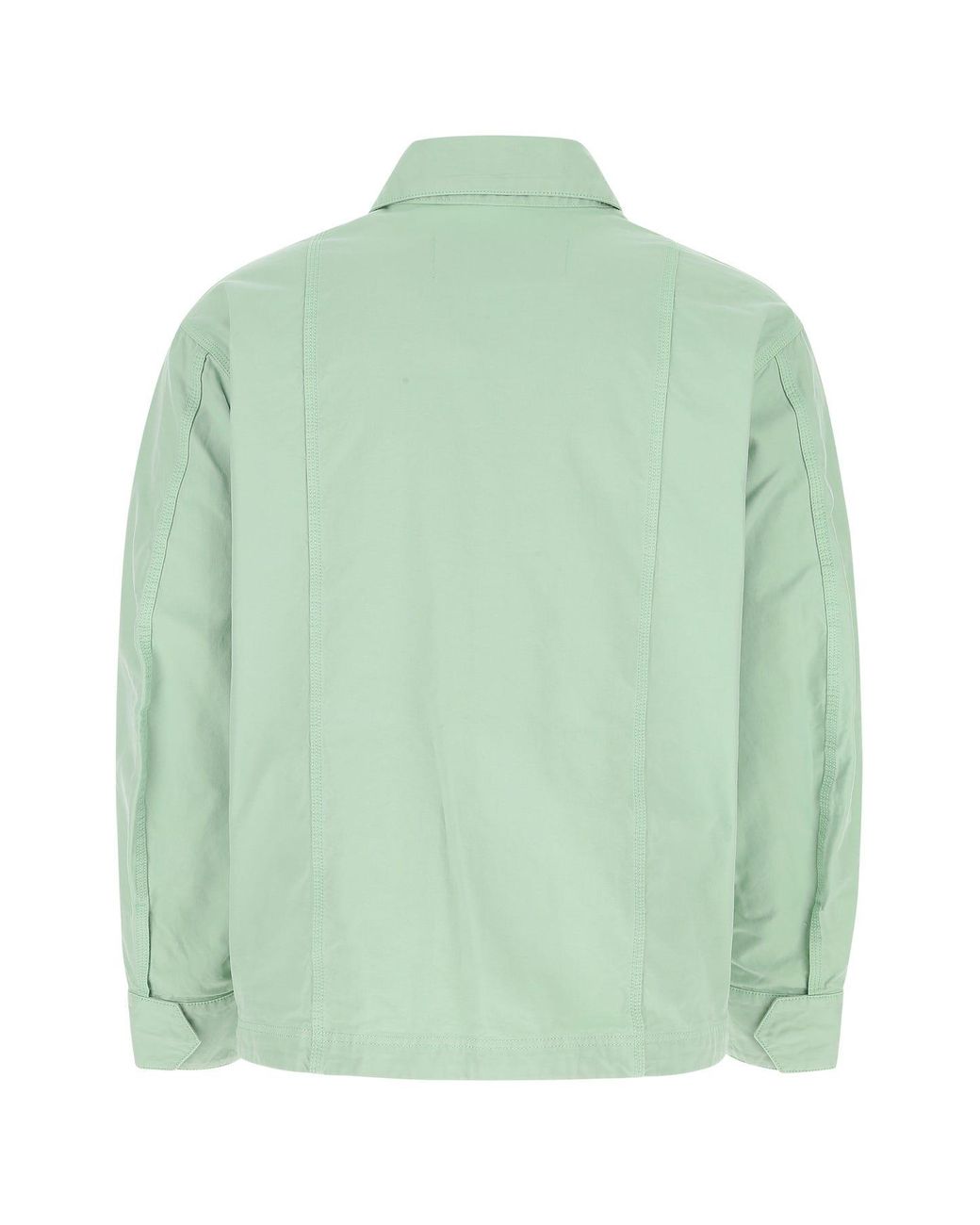 Logo Patch Long-sleeved Shirt Jacket 