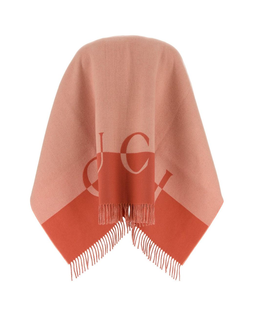 Mantella in misto lana rosa di Gucci in Orange