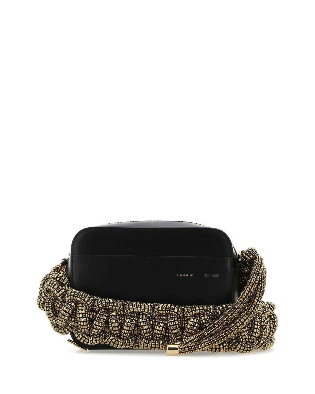 Kara Leather Cobra Crossbody Bag in Black Lyst