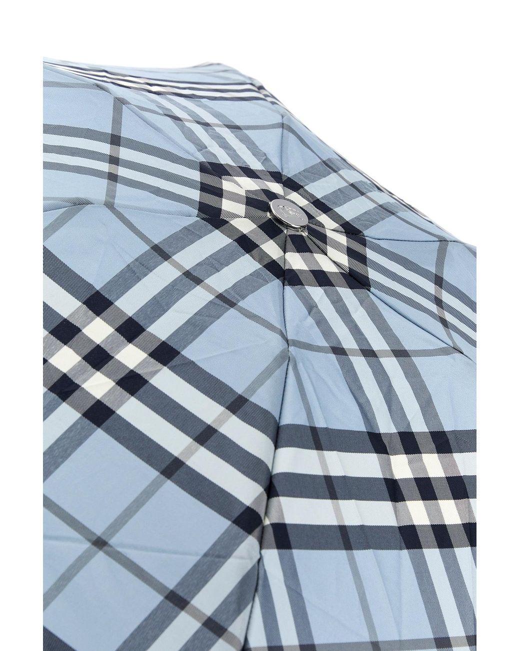 Ombrello in tessuto ricamato di Burberry in Multicolor