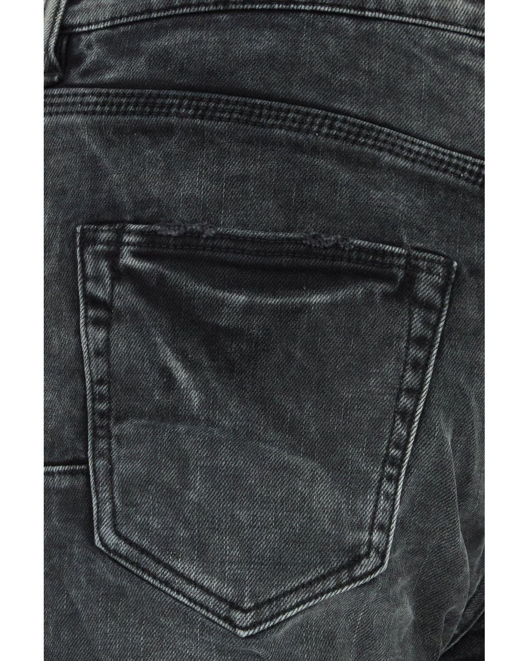 Purple Denim Black Stretch Denim Jeans for men