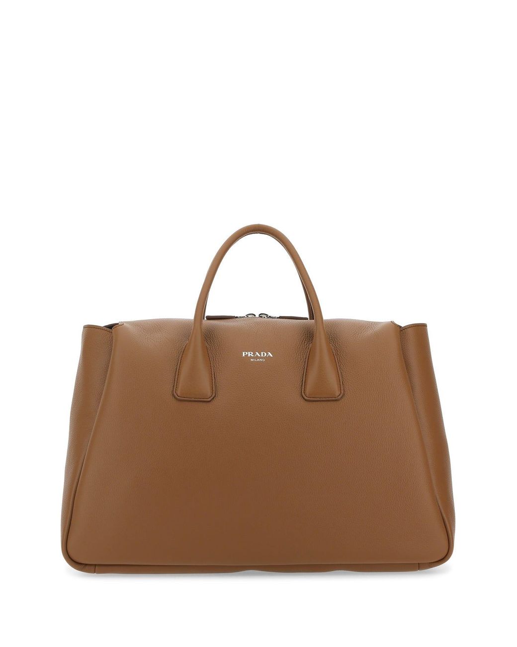 Prada Leather Travel Bag in Natural for Men Lyst