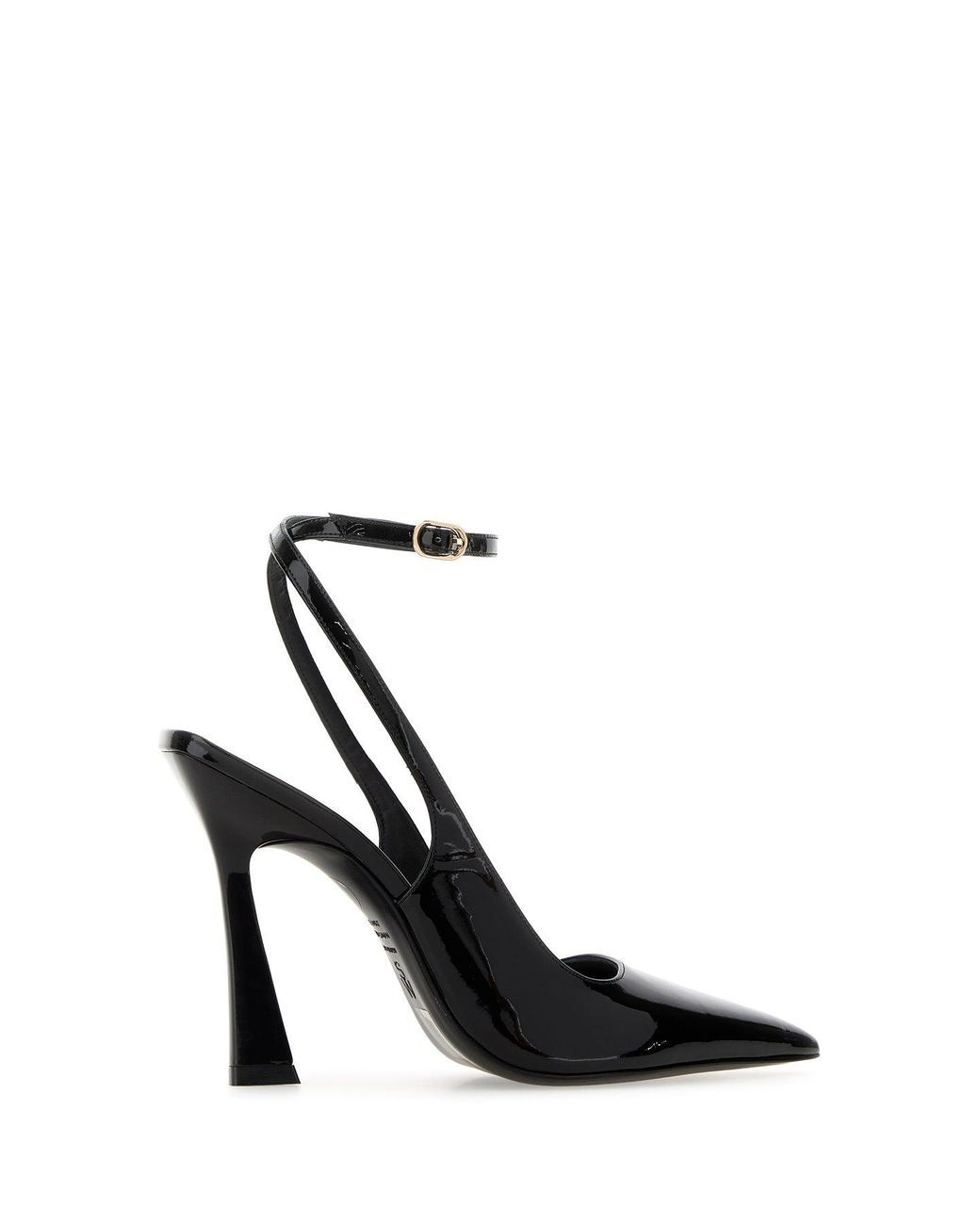 Stuart Weitzman Black Leather Vinnie 100 Pumps
