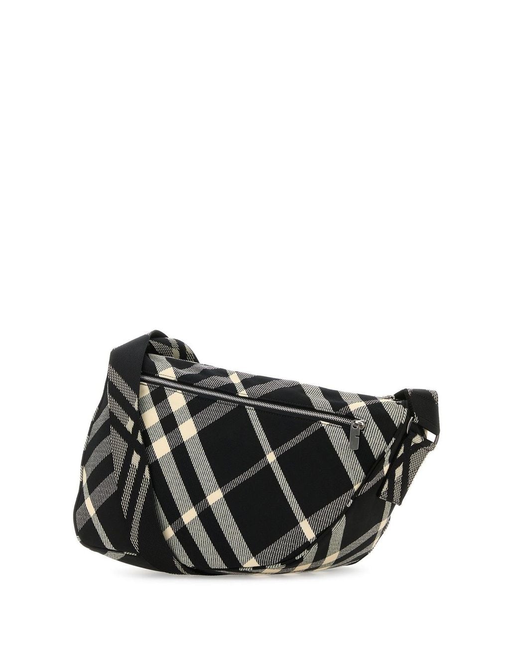 Borsa a tracolla Shield in tessuto ricamato di Burberry in Black da Uomo