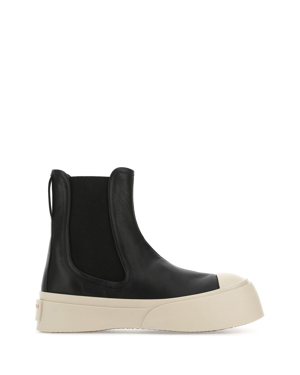 Marni Two-tone Leather Pablo Ankle Boots in Black | Lyst