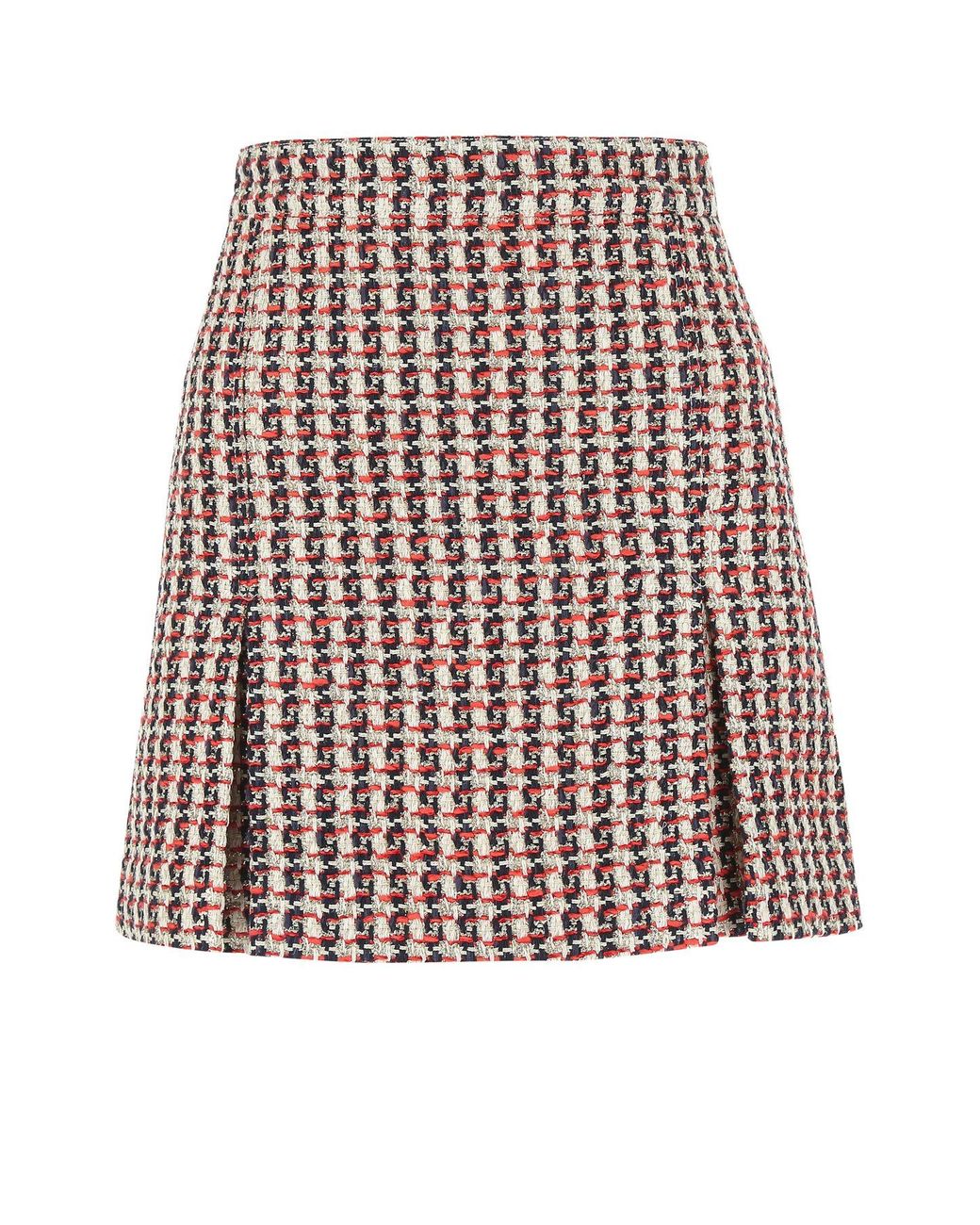 Gucci Embroidered Fabric Mini Skirt | Lyst