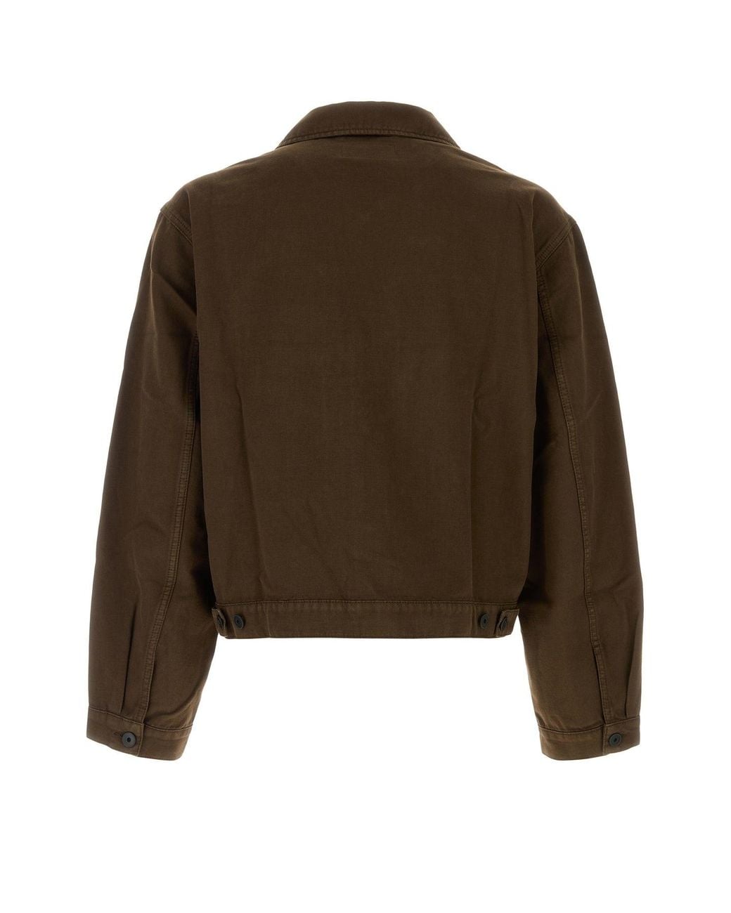 Lemaire Brown Gabardine Jacket for men