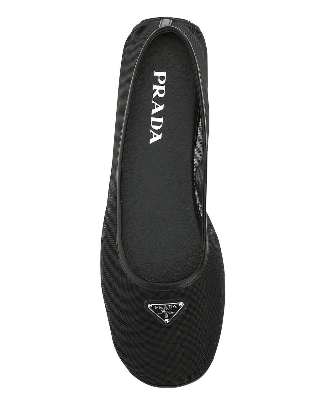 prada mesh ballet flats