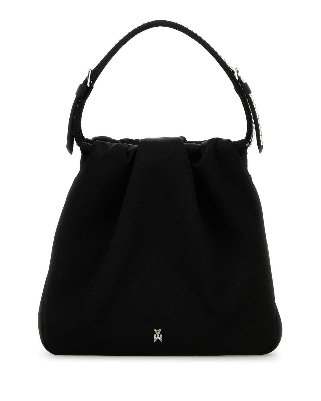 AMINA MUADDI Vittoria Crystal Satin Black White | Lyst