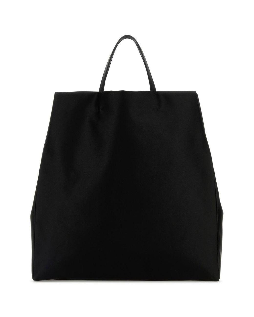 Carven Black Fabric Jeanne Shopping Bag
