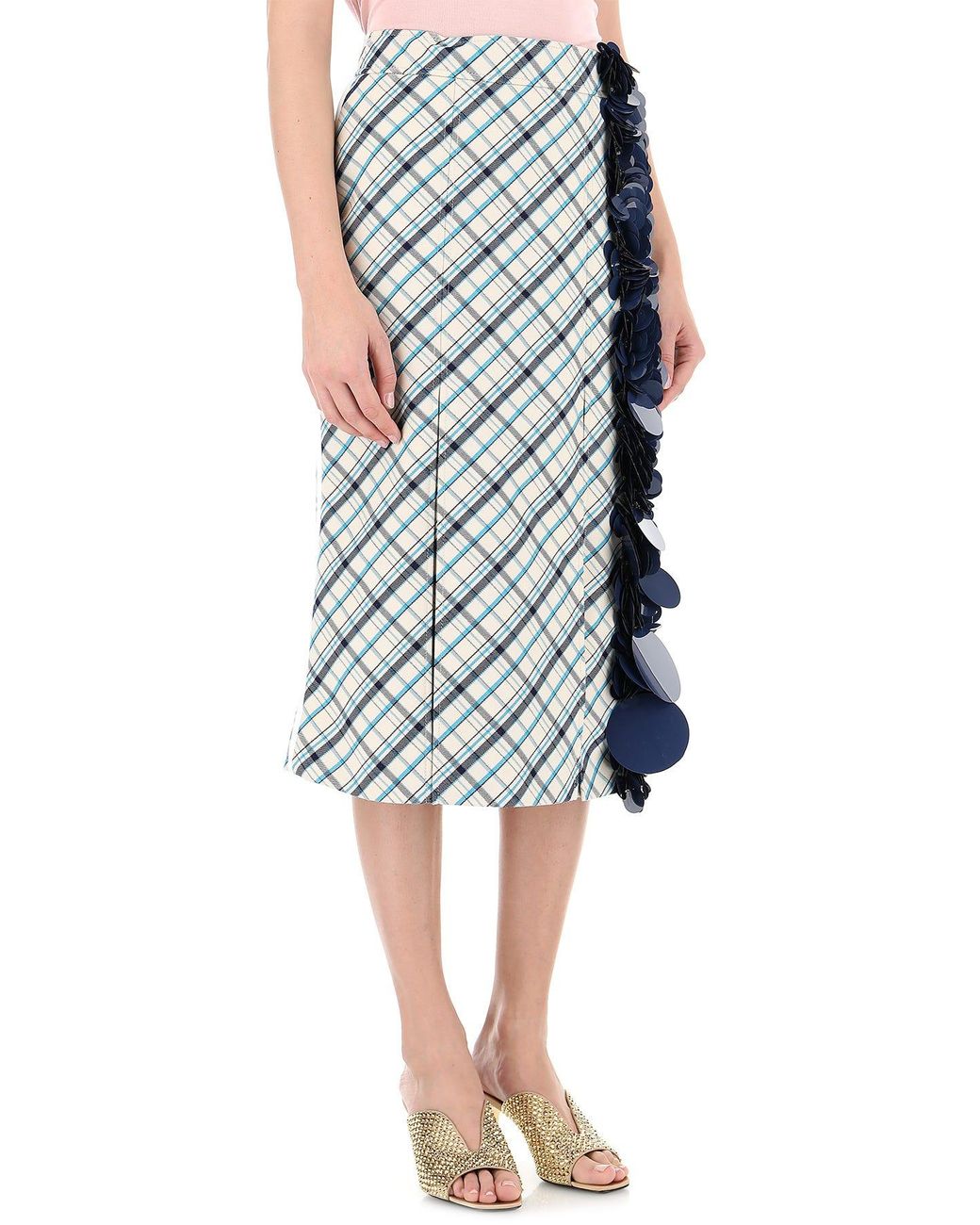 Prada embroidered Wool Skirt - Save 23% - Lyst