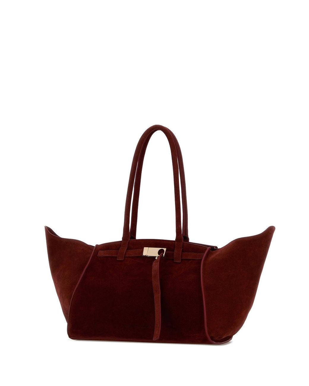 Benedetta Bruzziches Tiziano Red Suede Mame Handbag