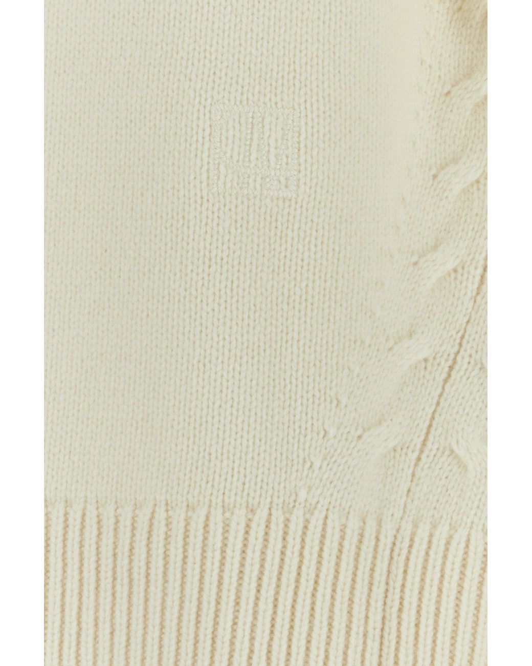 Camilla & Marc Ivory Wool Blend Ash Oversize Sweater in