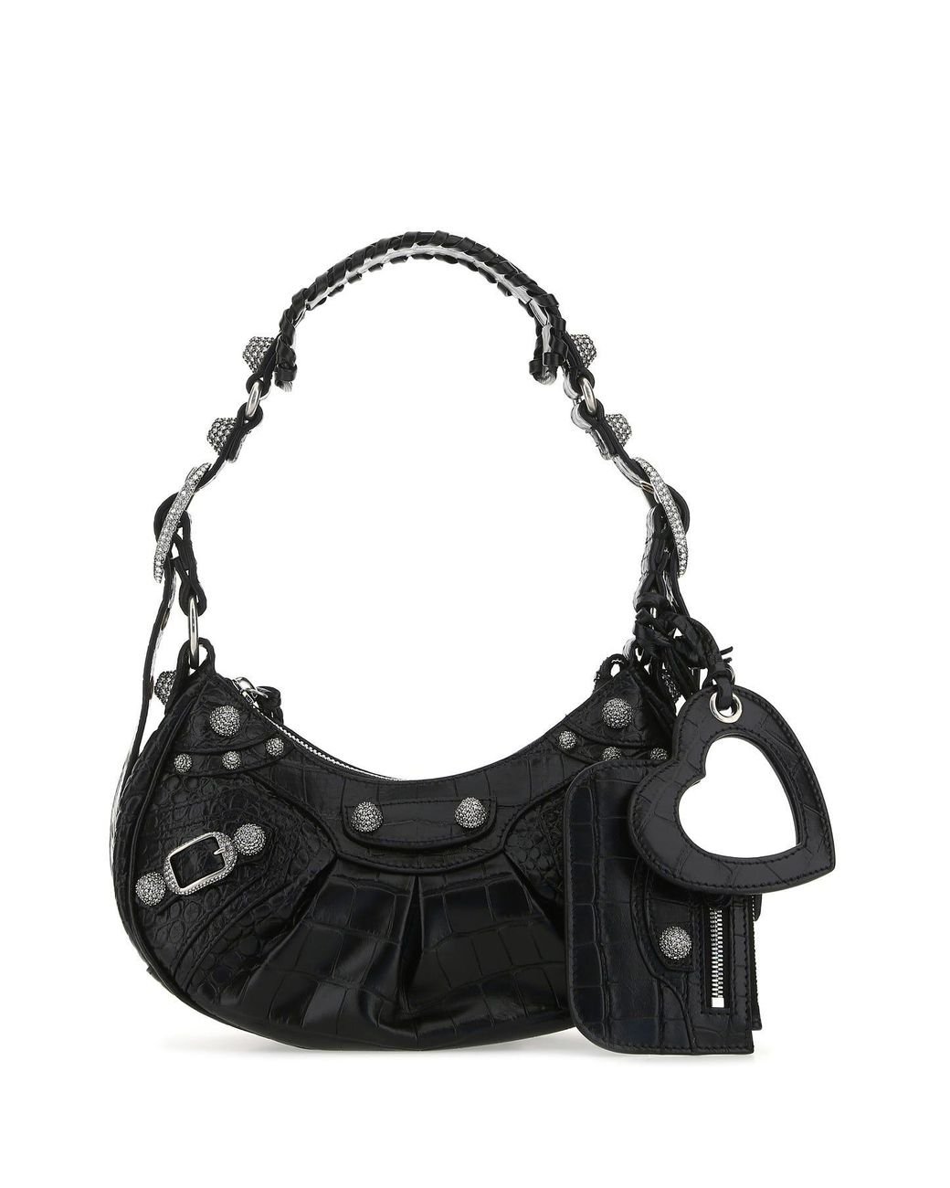 Balenciaga Black Leather Le Cagole Xs Shoulder Bag | Lyst