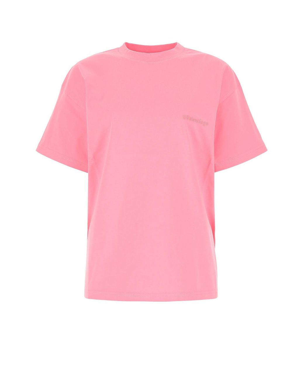 Balenciaga Cotton Oversize T-shirt in Pink - Lyst