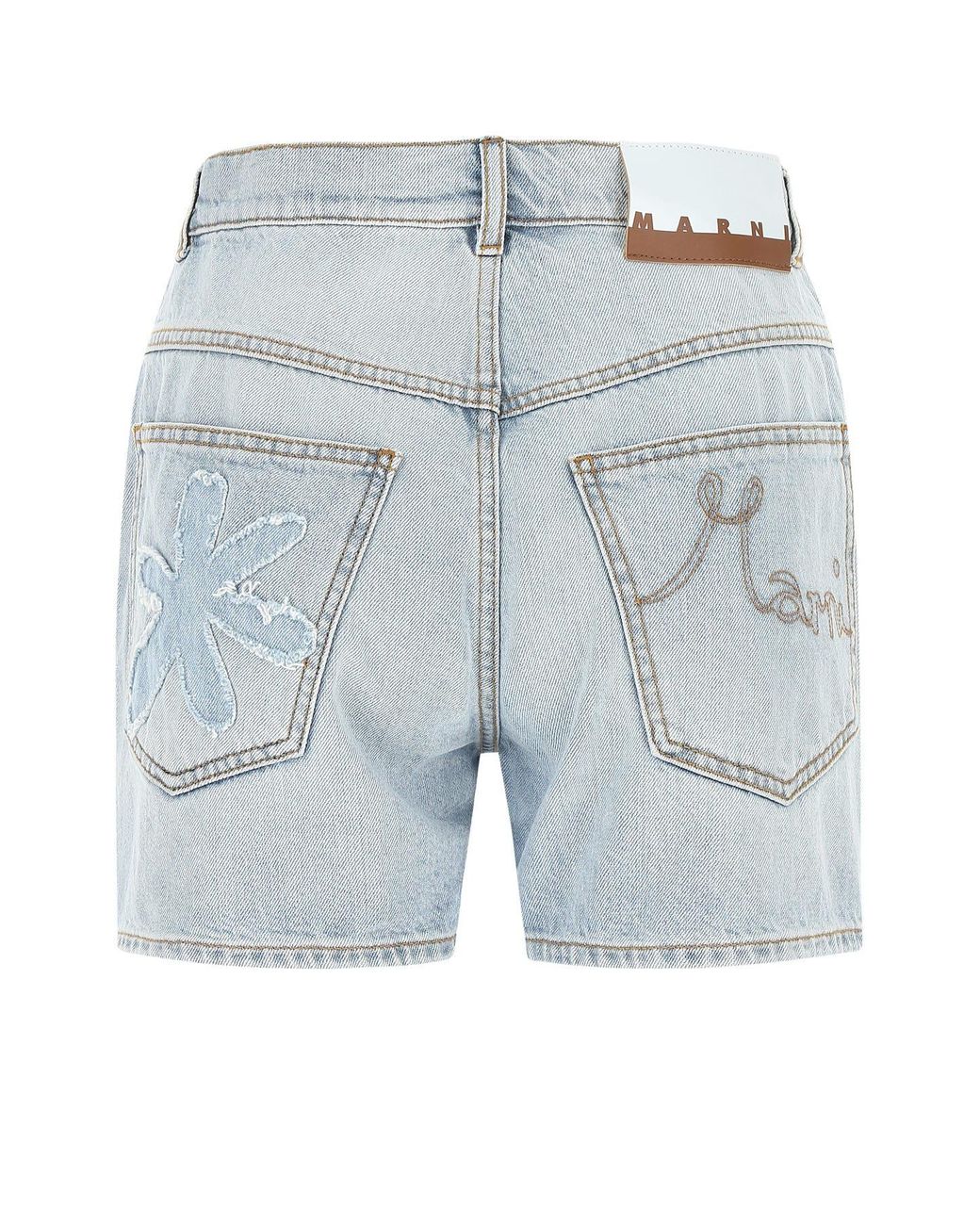 Marni Denim Shorts Lightblue | Lyst