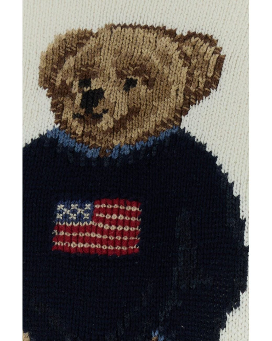 Polo Ralph Lauren White Bear Sweater-Long Sleeve-Pullover