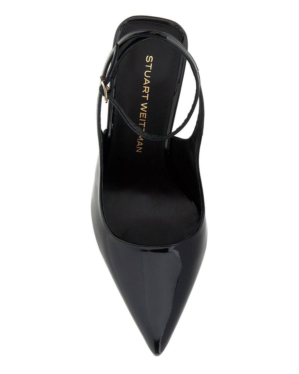 Stuart Weitzman Black Leather Vinnie 100 Pumps