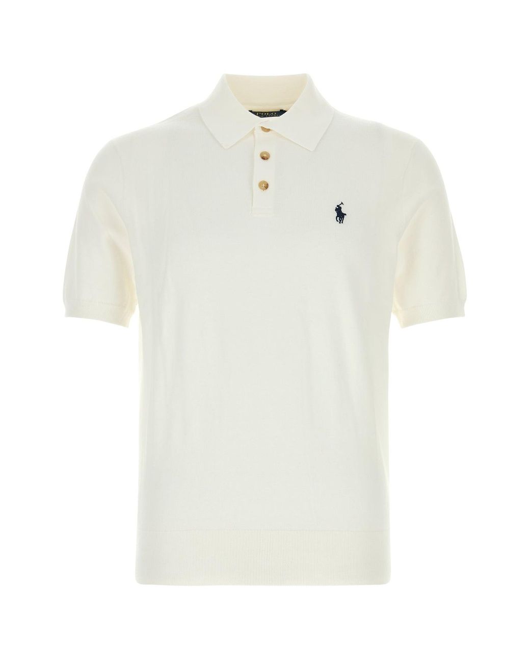 Polo Ralph Lauren White Cotton Polo Shirt for Men | Lyst UK