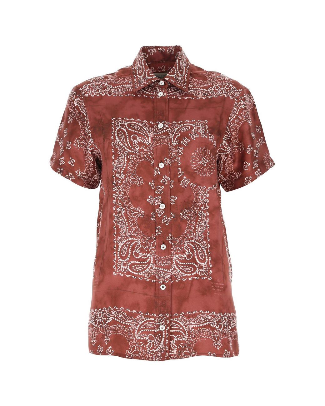Golden Goose Synthetic Printed Viscose Clarissa Shirt in Red - Lyst