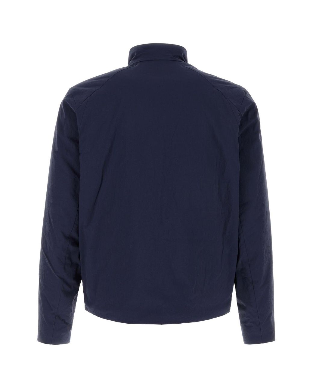 Veilance Navy Blue Stretch Nylon Mionn Jacket for men