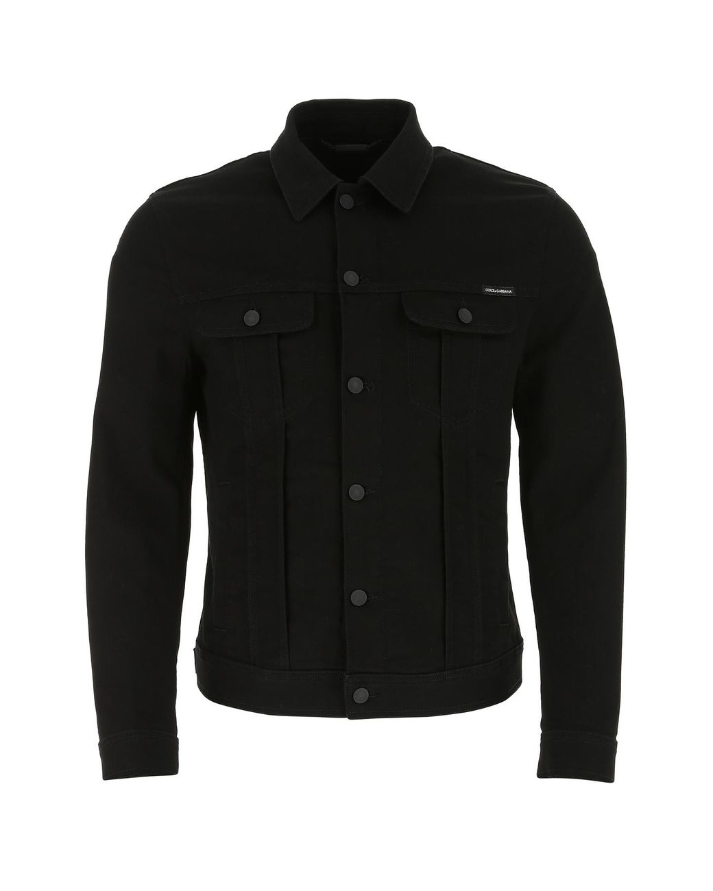 Dolce & Gabbana Stretch Denim Jacket in Black for Men - Lyst