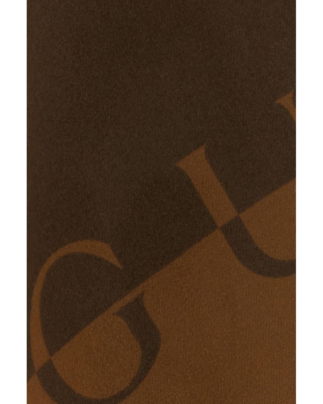 Mantella in misto lana marrone di Gucci in Brown