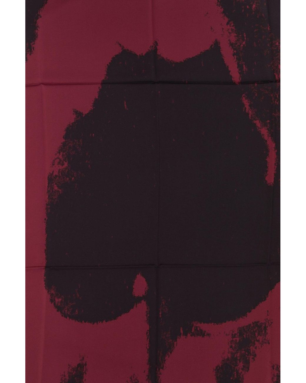 Foulard in twill stampato di McQueen in Red