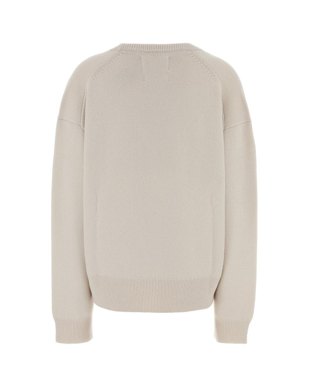 Extreme Cashmere White Sand Stretch Cashmere Blend Jack Sweater