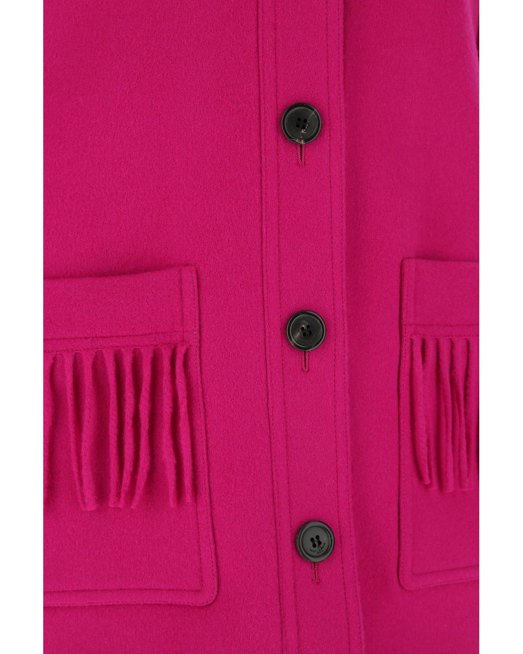 Saint Laurent Fuchsia Wool Ble in Pink - Save 48% - Lyst