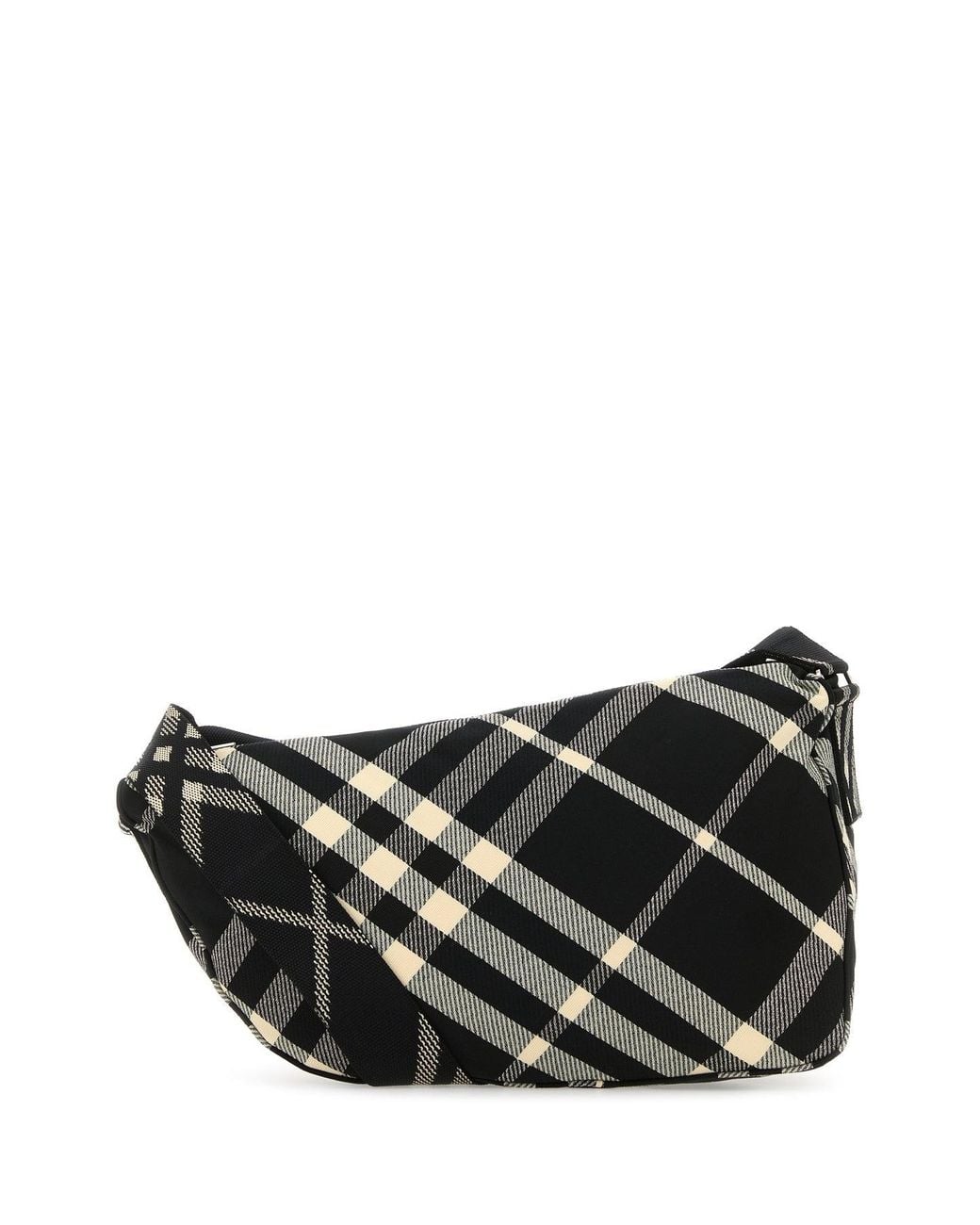 Borsa a tracolla Shield in tessuto ricamato di Burberry in Black da Uomo