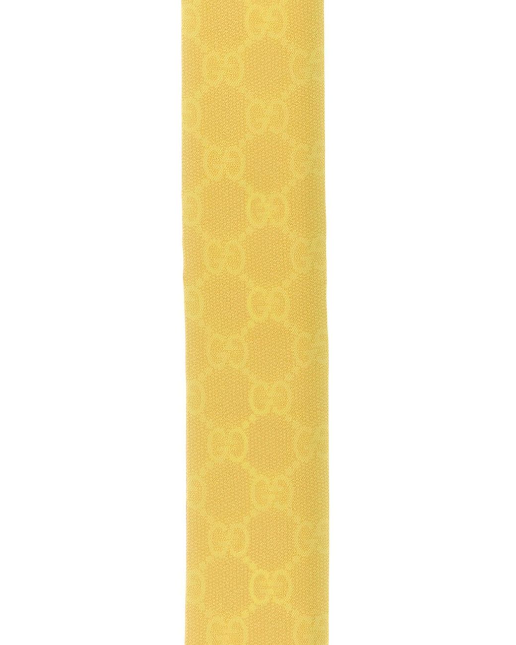 Foulard reversibile in seta stampata di Gucci in Yellow