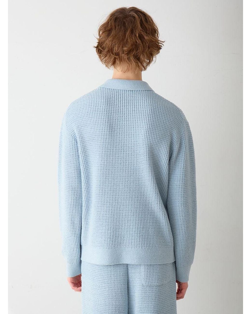 gelato pique Waffle Heart Sagara Knit Shirt in Blue for Men | Lyst