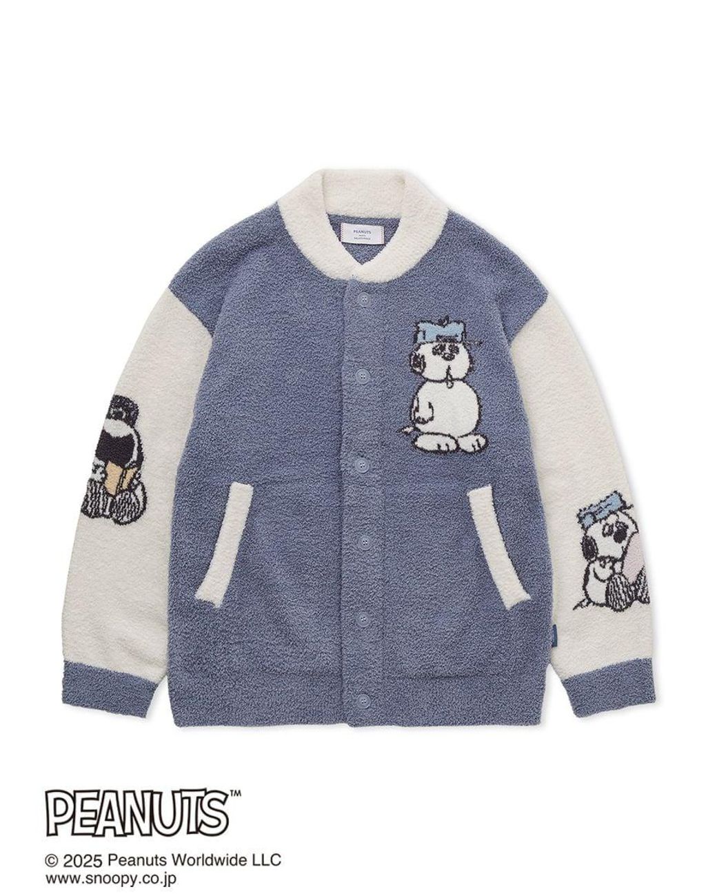 gelato pique [Peanuts] Olaf Babymoco Button Up Cardigan in Natural