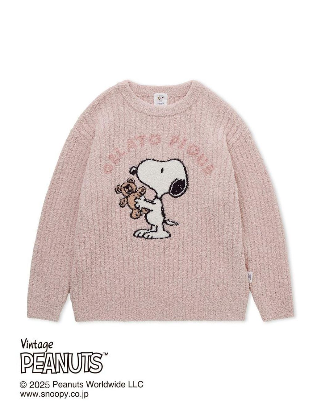 gelato pique [Peanuts] Snoopy×Bear Pullover Sweater in White