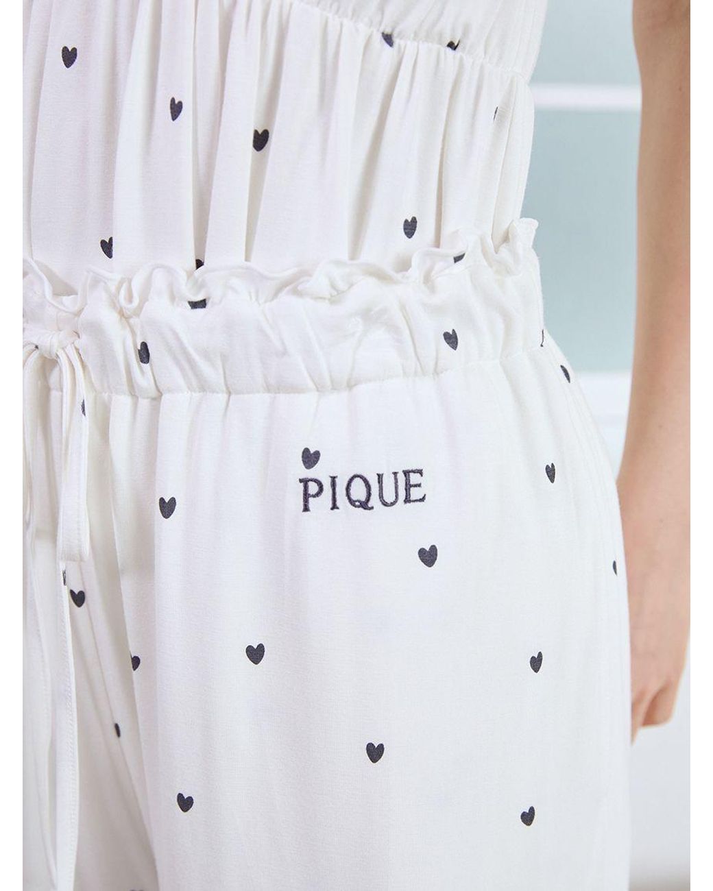 gelato pique Pink Cool-Touch Heart Frilled Pants