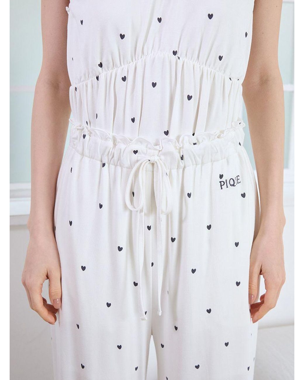 gelato pique Pink Cool-Touch Heart Frilled Pants