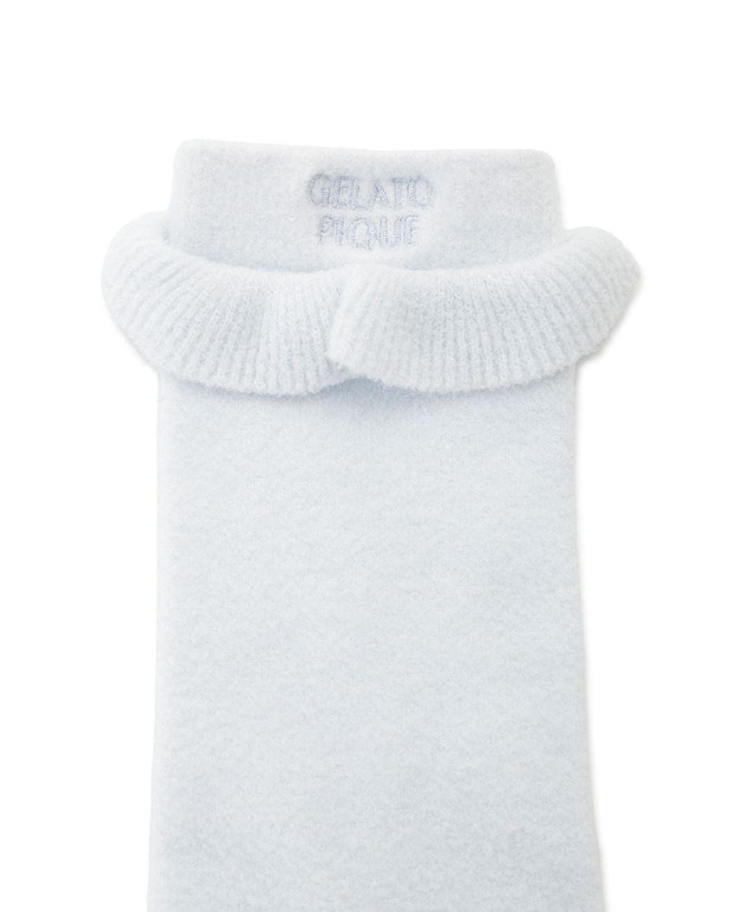 gelato pique White Frill Logo Socks