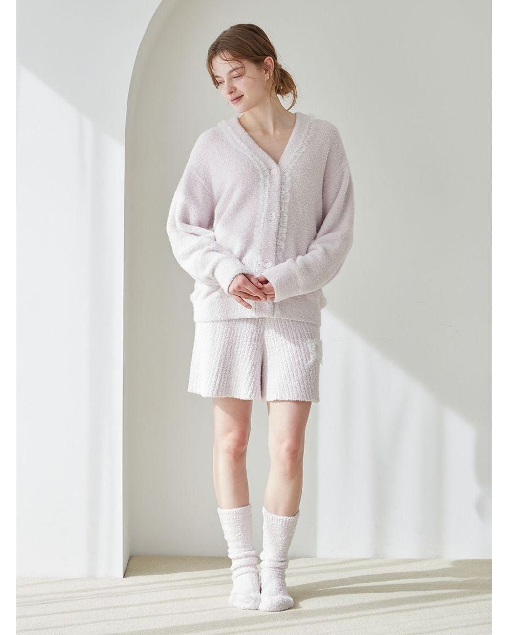 gelato pique White Logo Frill Soft Socks