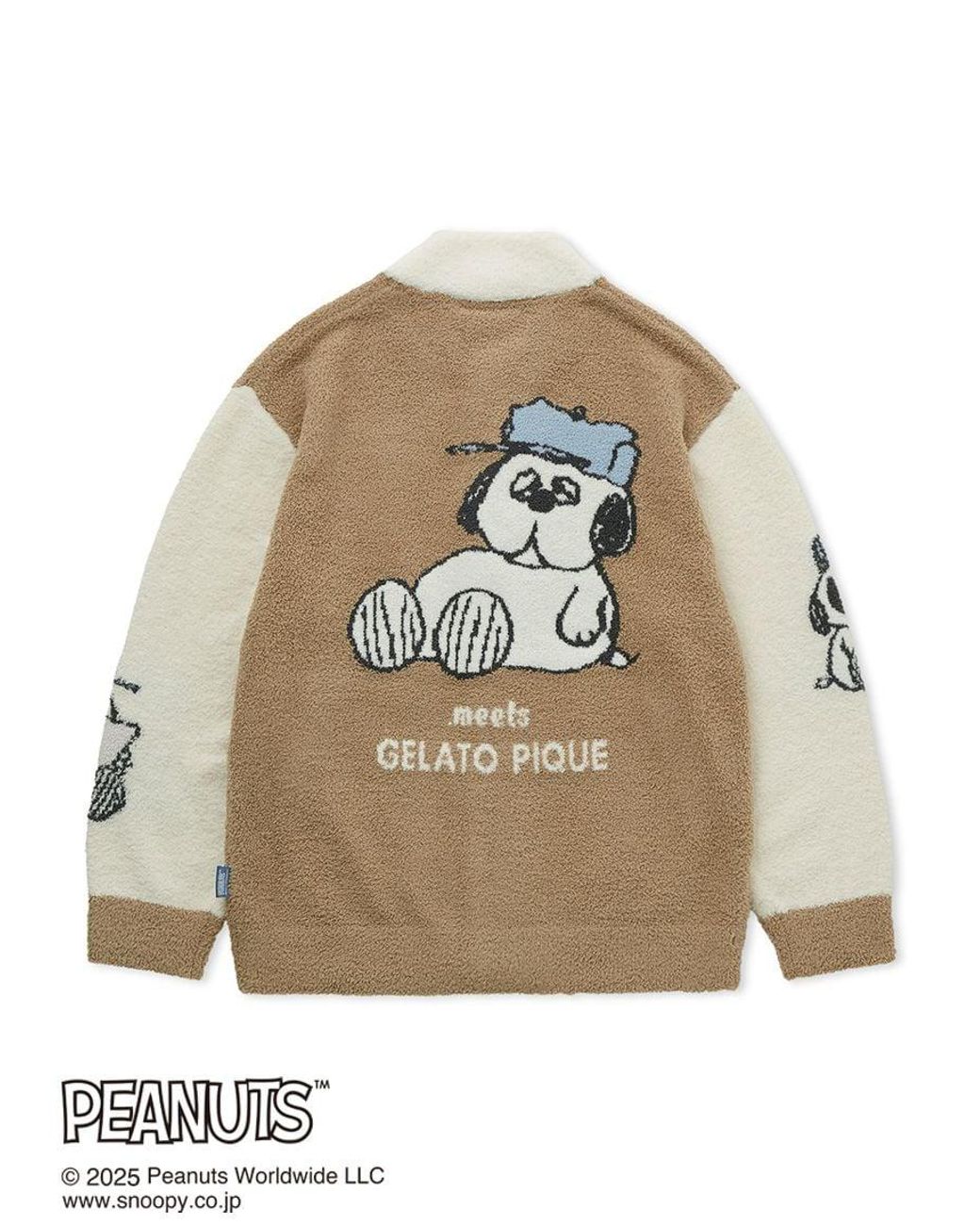 カーディガン　新品 PIQUE GELATO meets PEANUTS PEANUTS PEANUTS - pique gelato ボアカーディガン PIQUE GELATO ルームウェア・パジャマ