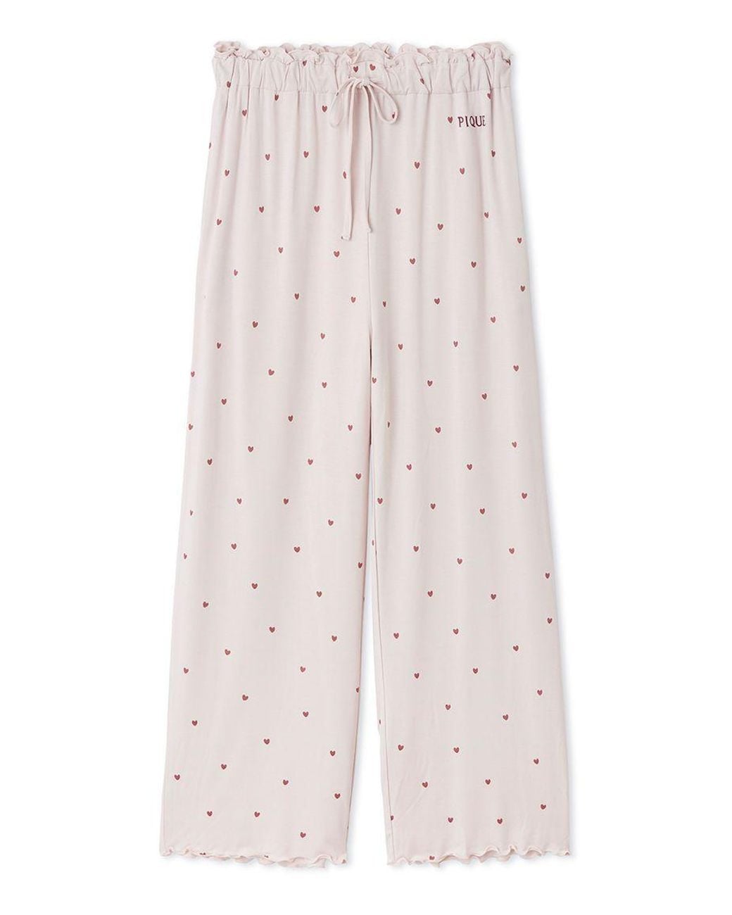 gelato pique Pink Cool-Touch Heart Frilled Pants