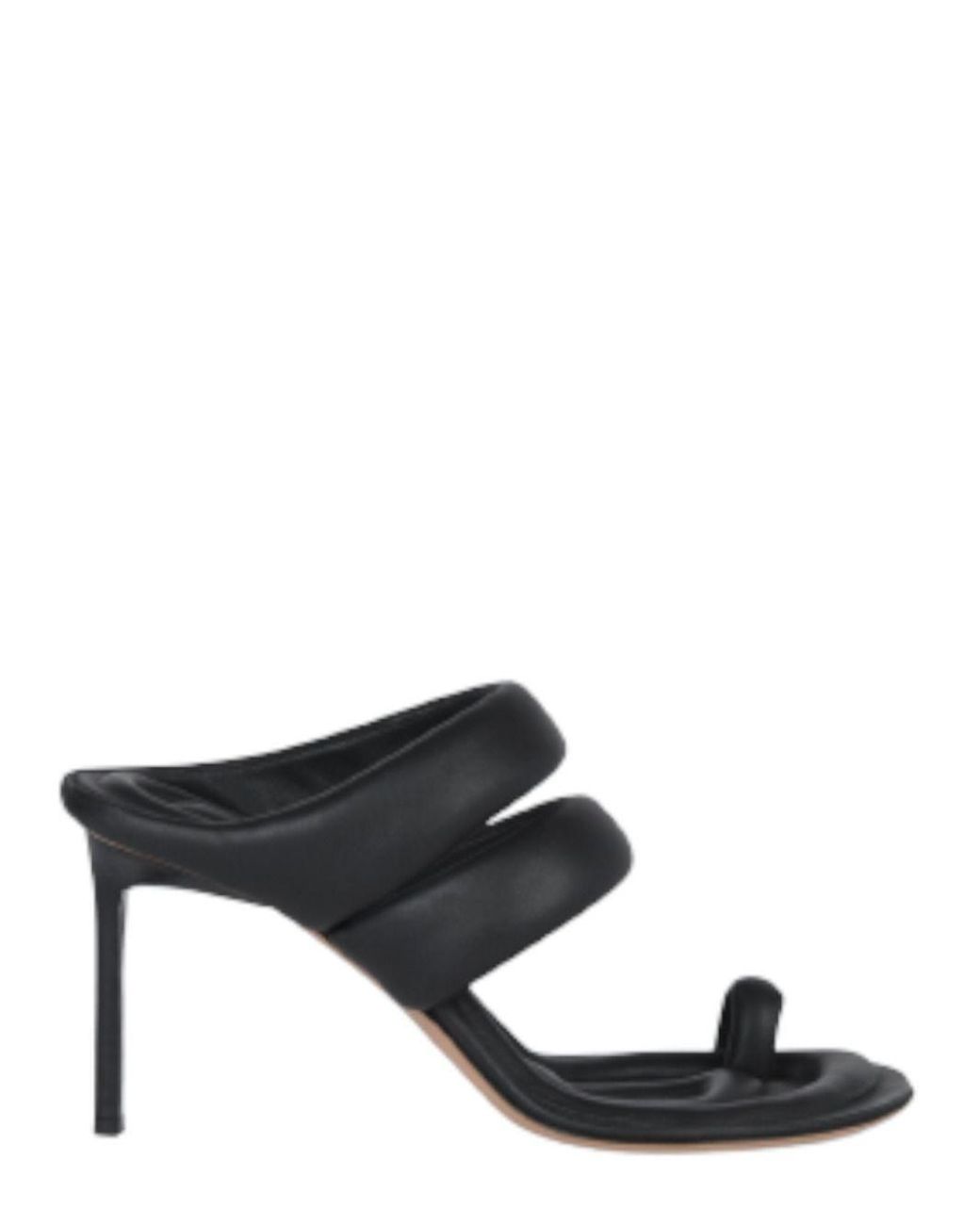 Jacquemus Black Cassis Sandals With Double Strap | Lyst