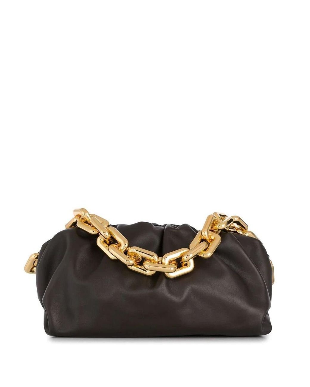 Bottega Veneta Leather The Chain Pouch Shoulder Bag in Brown - Lyst